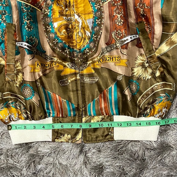 Juhli Vancouver women boroque stylish silky  bomber jacket. Size M/L. Used. - Picture 9 of 14